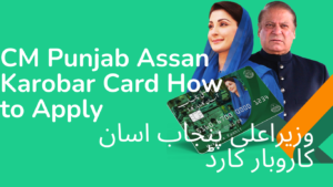 CM Punjab Assan Karobar Card How to Apply, Eligibility Criteria,